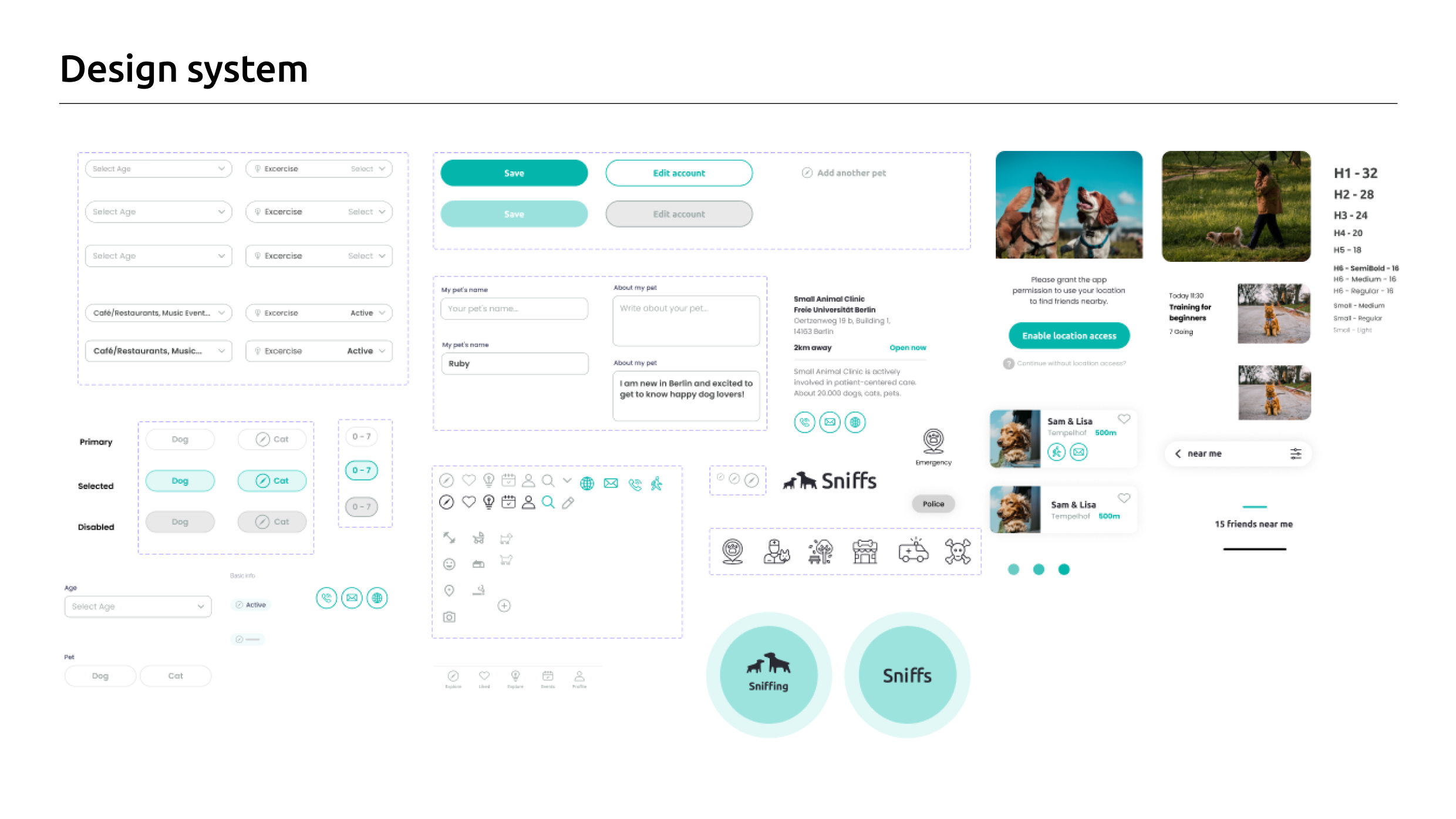 Sniffs — logos and icons